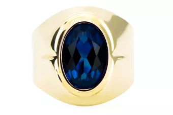 Vintage Inel Safir Aur galben 14K vrc296y